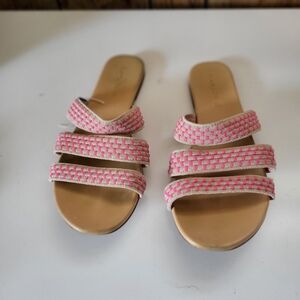 Rothy's The Triple Band Sandal Women's Sz. 9.5 Pink Straps Sandals!